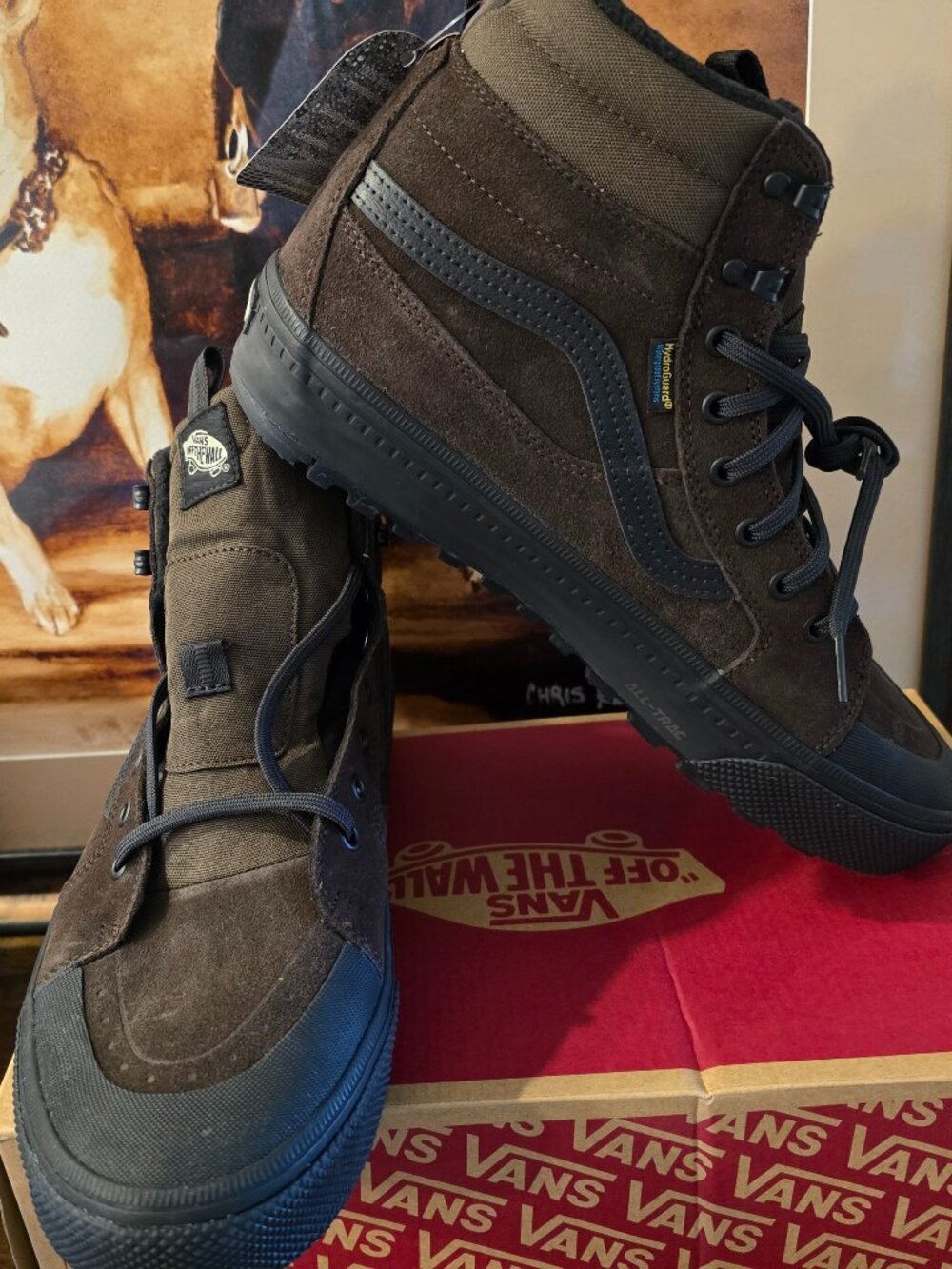 Vans MTE SK8-Hi Waterproof Sneakers Brown / Black Shoes VN000DAQY49 RARE Sz 11